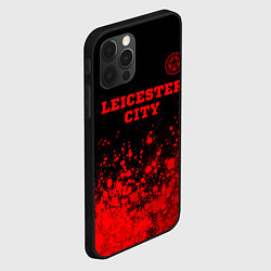 Чехол для iPhone 12 Pro Max Leicester City - red gradient посередине, цвет: 3D-черный — фото 2