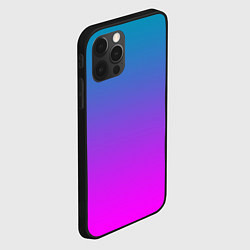 Чехол для iPhone 12 Pro Max Неоновая текстура градиента, цвет: 3D-черный — фото 2