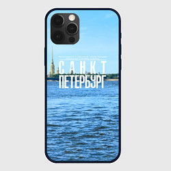 Чехол для iPhone 12 Pro Max Санкт-Петербург северная столица России, цвет: 3D-черный