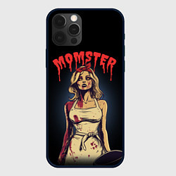 Чехол для iPhone 12 Pro Max Momster - vampire - на хэллоуин, цвет: 3D-черный