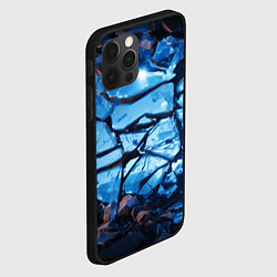 Чехол для iPhone 12 Pro Max Куски разбитого льда, цвет: 3D-черный — фото 2