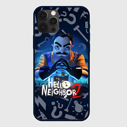 Чехол для iPhone 12 Pro Max Привет сосед из игры Hello Neighbor, цвет: 3D-черный