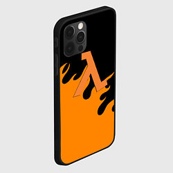 Чехол для iPhone 12 Pro Max Half life orange fire, цвет: 3D-черный — фото 2