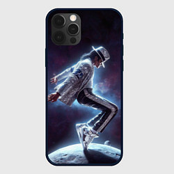 Чехол для iPhone 12 Pro Max Michael Jackson on the moon, цвет: 3D-черный