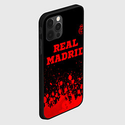 Чехол для iPhone 12 Pro Max Real Madrid - red gradient посередине, цвет: 3D-черный — фото 2