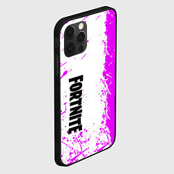 Чехол для iPhone 12 Pro Max Fortnite pink color, цвет: 3D-черный — фото 2