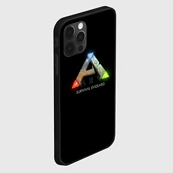 Чехол для iPhone 12 Pro Max Ark: Survival Evolved logo rpg, цвет: 3D-черный — фото 2