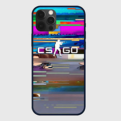 Чехол для iPhone 12 Pro Max CSGO текстура скин, цвет: 3D-черный