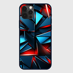 Чехол для iPhone 12 Pro Max Геометрические осколки, цвет: 3D-черный