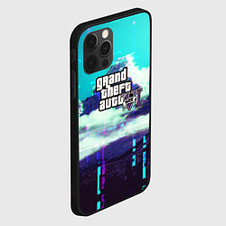 Чехол для iPhone 12 Pro Max GTA6 glitch pattern, цвет: 3D-черный — фото 2