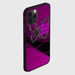 Чехол для iPhone 12 Pro Max Метаморфоза - свитая из колючей проволоки бабочка, цвет: 3D-черный — фото 2