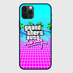 Чехол для iPhone 12 Pro Max Vice city tropic collection, цвет: 3D-черный