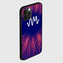 Чехол для iPhone 12 Pro Max Arctic Monkeys red energy, цвет: 3D-черный — фото 2