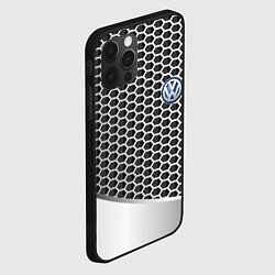 Чехол для iPhone 12 Pro Max Volkswagen metal motors, цвет: 3D-черный — фото 2