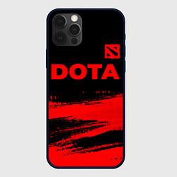 Чехол iPhone 12 Pro Max Dota - red gradient посередине