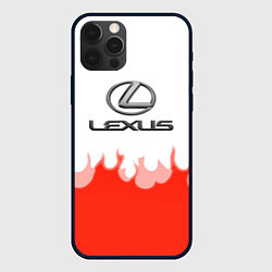 Чехол для iPhone 12 Pro Max Lexus fire, цвет: 3D-черный