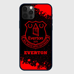 Чехол для iPhone 12 Pro Max Everton - red gradient, цвет: 3D-черный