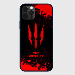 Чехол для iPhone 12 Pro Max The Witcher - red gradient, цвет: 3D-черный