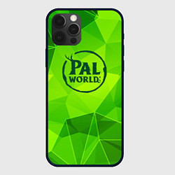 Чехол для iPhone 12 Pro Max Palworld green poly, цвет: 3D-черный