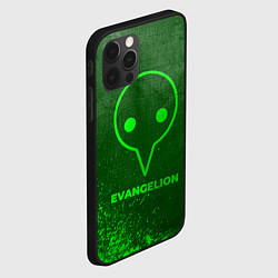 Чехол для iPhone 12 Pro Max Evangelion - green gradient, цвет: 3D-черный — фото 2