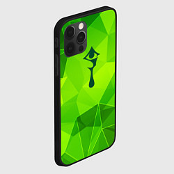 Чехол для iPhone 12 Pro Max Hellsing green poly, цвет: 3D-черный — фото 2