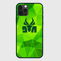 Чехол для iPhone 12 Pro Max Die Antwoord green poly, цвет: 3D-черный