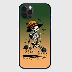 Чехол для iPhone 12 Pro Max Funny skeleton - ai art fantasy, цвет: 3D-черный