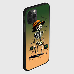 Чехол для iPhone 12 Pro Max Funny skeleton - ai art fantasy, цвет: 3D-черный — фото 2