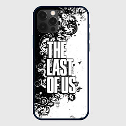 Чехол для iPhone 12 Pro Max The Last of Us узор чёрно белый, цвет: 3D-черный