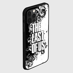 Чехол для iPhone 12 Pro Max The Last of Us узор чёрно белый, цвет: 3D-черный — фото 2