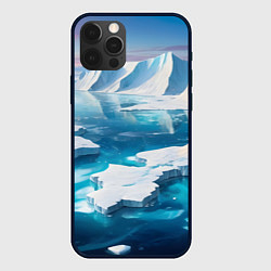 Чехол для iPhone 12 Pro Max Арктика льдины, цвет: 3D-черный