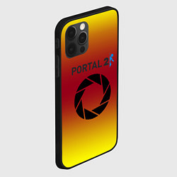 Чехол для iPhone 12 Pro Max Portal 2 gradient, цвет: 3D-черный — фото 2