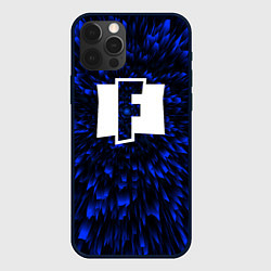 Чехол для iPhone 12 Pro Max Fortnite blue energy, цвет: 3D-черный