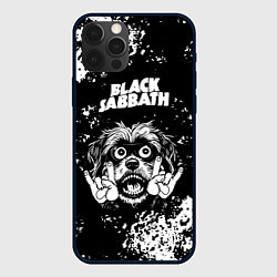 Чехол для iPhone 12 Pro Max Black Sabbath рок пес, цвет: 3D-черный