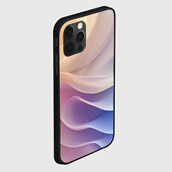 Чехол для iPhone 12 Pro Max Текстура с градиентом волны, цвет: 3D-черный — фото 2