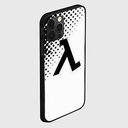 Чехол для iPhone 12 Pro Max Half-life pattern black, цвет: 3D-черный — фото 2