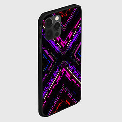 Чехол для iPhone 12 Pro Max Marshmello geometry neon, цвет: 3D-черный — фото 2