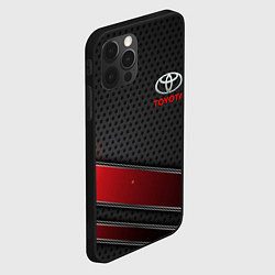 Чехол для iPhone 12 Pro Max Toyota auto car, цвет: 3D-черный — фото 2