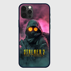 Чехол для iPhone 12 Pro Max Stalker 2 радиоактивный дым, цвет: 3D-черный