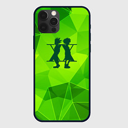 Чехол для iPhone 12 Pro Max Hunter x Hunter green poly, цвет: 3D-черный