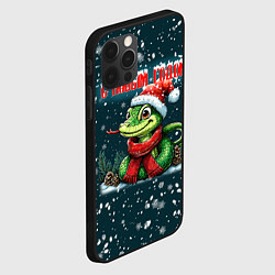 Чехол для iPhone 12 Pro Max С новым годом змеи, цвет: 3D-черный — фото 2