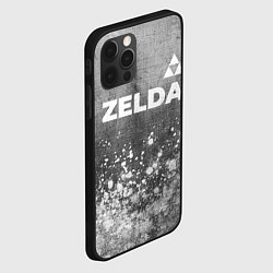 Чехол для iPhone 12 Pro Max Zelda - grey gradient посередине, цвет: 3D-черный — фото 2