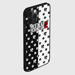 Чехол для iPhone 12 Pro Max Red Dead Redemption 2 pattern, цвет: 3D-черный — фото 2