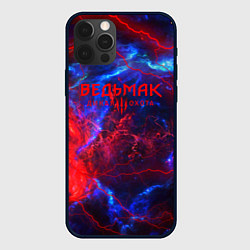 Чехол для iPhone 12 Pro Max Ведьмак космический шторм, цвет: 3D-черный