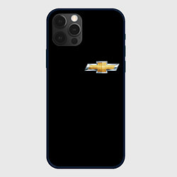 Чехол для iPhone 12 Pro Max Chevrolet logo, цвет: 3D-черный