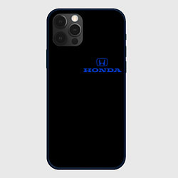 Чехол для iPhone 12 Pro Max Honda blue logo, цвет: 3D-черный