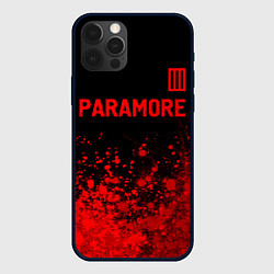 Чехол для iPhone 12 Pro Max Paramore - red gradient посередине, цвет: 3D-черный