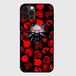 Чехол для iPhone 12 Pro Max The Witcher anime pattern, цвет: 3D-черный