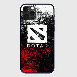 Чехол для iPhone 12 Pro Max Dota2 брызги красок, цвет: 3D-черный