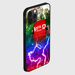 Чехол для iPhone 12 Pro Max Wartunder неоновые брызги красок, цвет: 3D-черный — фото 2